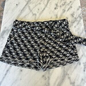 LOFT flamingo printed shorts